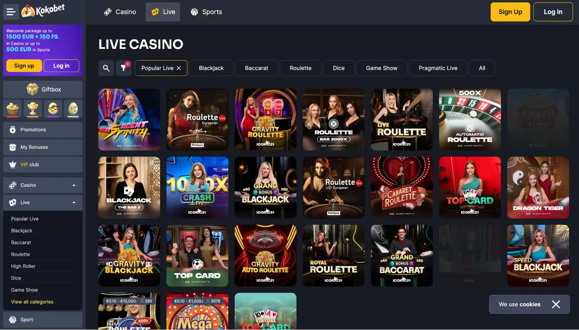 kokobet live casino