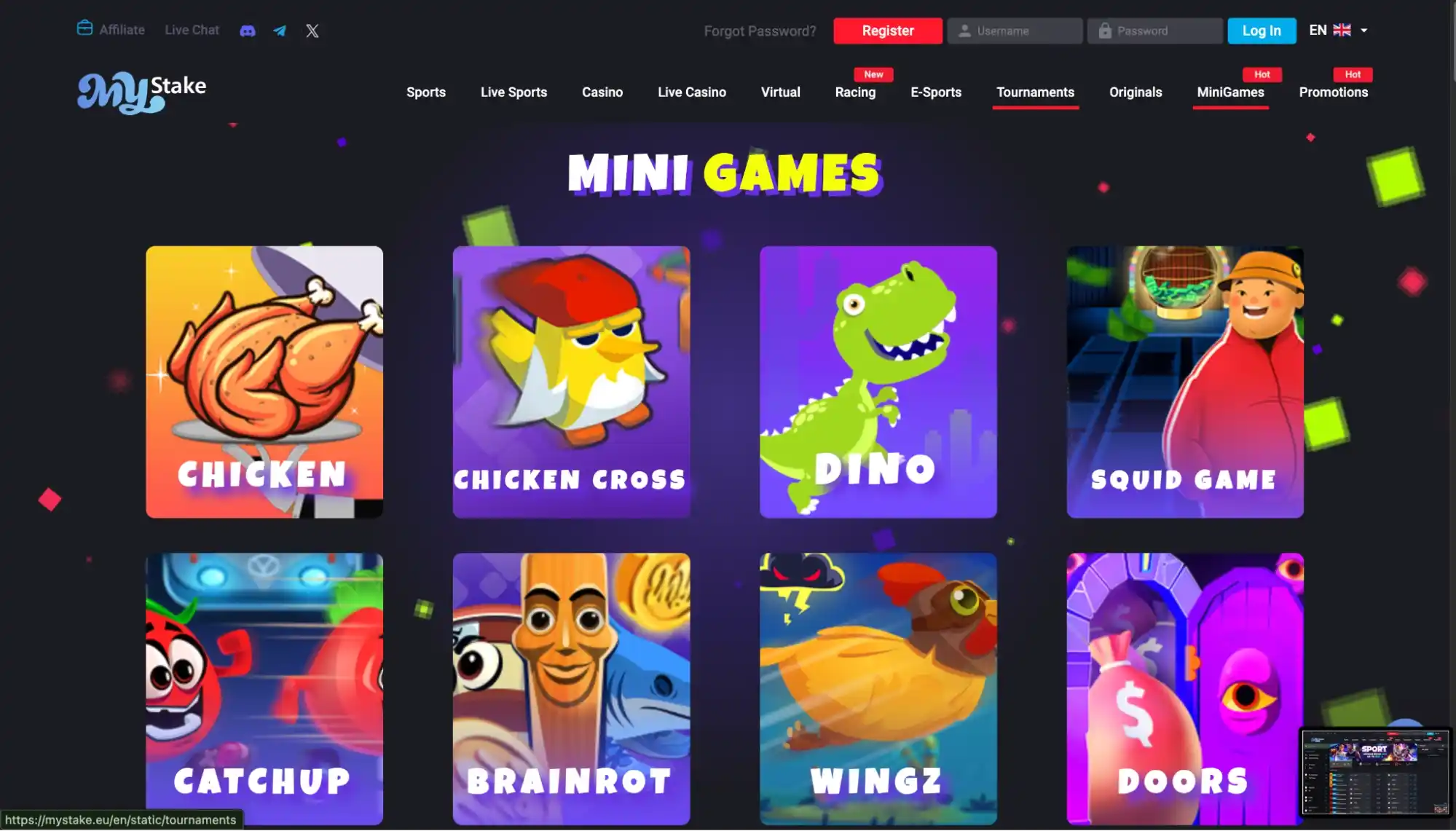 mystake mini games