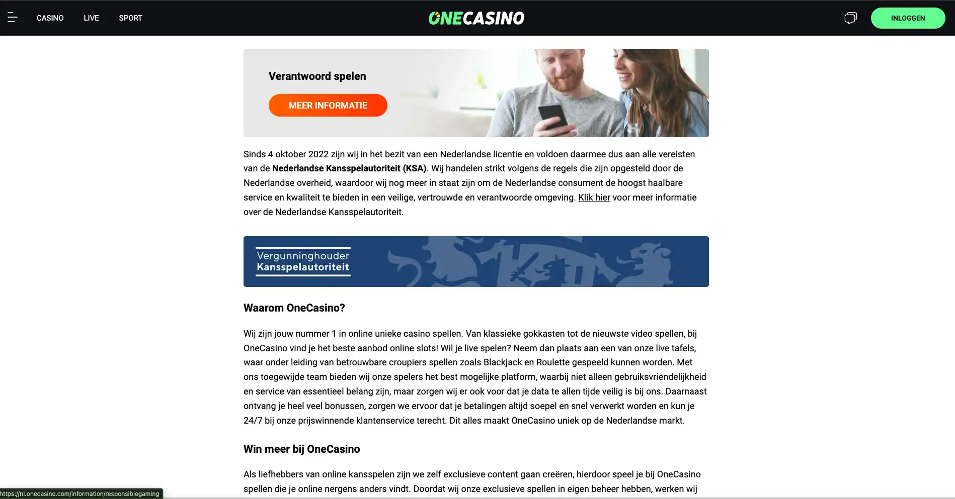 one info