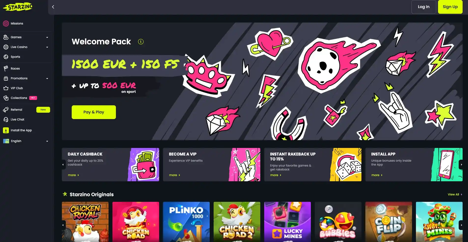 starzino main page