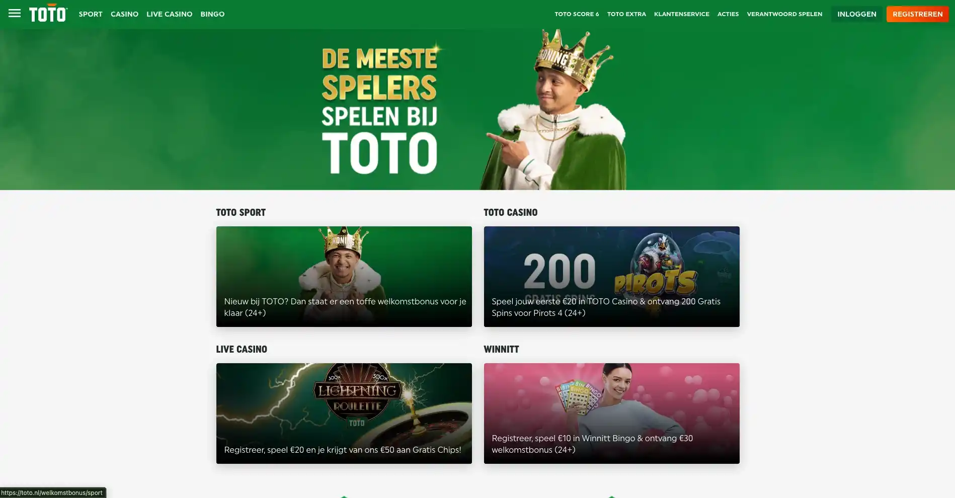 toto main page